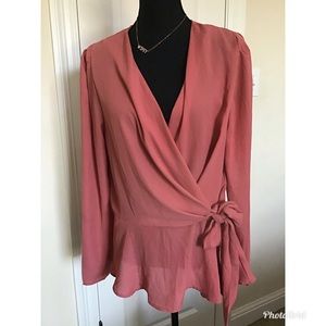 Asoph faux wrap blouse